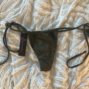 Olive green swim bottoms